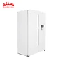 نمای از بغل یخچال ساید بای ساید سفید